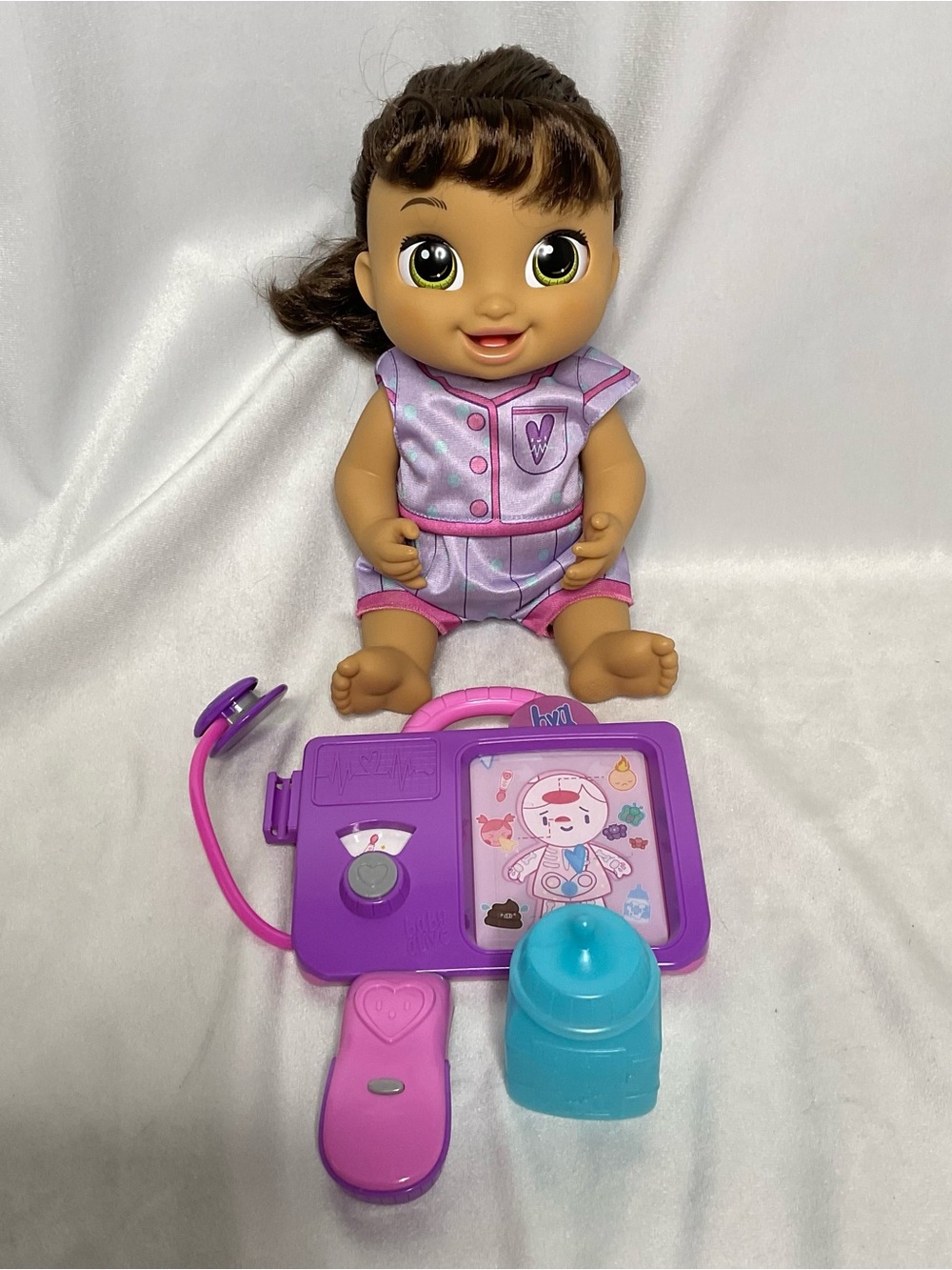 Baby Alive Lulu Achoo Interactive Doll Brown Hair